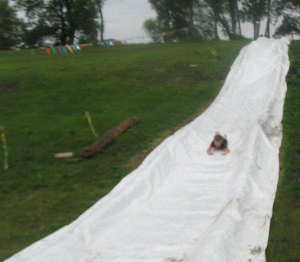 Our 225 foot long water slide